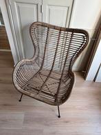 Intratuin loungestoel Oor naturel - rotan, Ophalen, Bruin, Boho, Riet of Rotan
