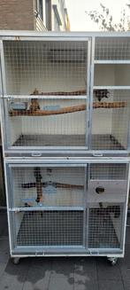 Mooie broedblokken 2 stuks met rvs bakken., Ophalen, Zo goed als nieuw, Hout, Broedkooi of Kweekkooi