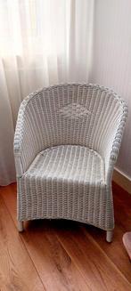 Rotan stoel wit, Huis en Inrichting, Fauteuils, Ophalen, Zo goed als nieuw, Minder dan 50 cm