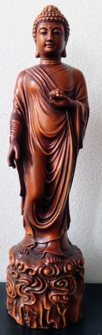 Houten beeld van een Sakyamuni Ru Lai Buddha uit Tibet, Antiek en Kunst, Kunst | Niet-Westerse kunst, Verzenden