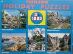 Grote Puzzle Box met 5*1000 stukjes, Ophalen of Verzenden, 500 t/m 1500 stukjes, Zo goed als nieuw, Legpuzzel