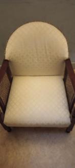 Prachtig authentiek stoeltje met leren vlechtwerk, Huis en Inrichting, Stoelen, Bruin, Vintage, Ophalen of Verzenden, Zo goed als nieuw