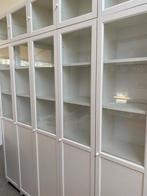 5 Billy’s van Ikea met deurtjes en bovenkastjes., Huis en Inrichting, Kasten | Boekenkasten, 50 tot 100 cm, Glas, 25 tot 50 cm