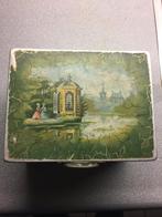 Vintage sieradendoosje met landschap, Huis en Inrichting, Woonaccessoires | Kisten, Minder dan 50 cm, Gebruikt, Minder dan 50 cm
