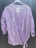 Nieuwe lila met wit mooie zomer dames blouse . Maat 40/42 ., Maat 38/40 (M), Paars, Ophalen of Verzenden, Zo goed als nieuw