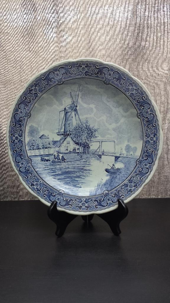 DELFTS Wandbord by BOCH for Royal Sphinx <> SIERBORD ø 31cm., Ophalen of Verzenden