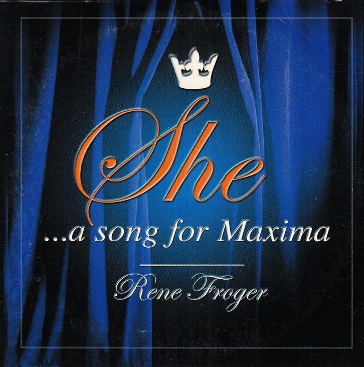 CD-Single - 2001 - Rene Froger – She ...A Song For Maxima, Cd's en Dvd's, Cd Singles, Gebruikt, Pop, 1 single, Verzenden