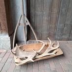 Oude brocante houten trog voederbak 63x28x11cm *Etage3*, Gebruikt, ,, Ophalen of Verzenden, ,