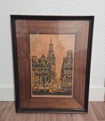 Cornelis Brandenburg - Zuiderkerk Amsterdam -  Kleuren Ets, Antiek en Kunst, Kunst | Etsen en Gravures, Ophalen