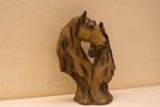 Beeld van 2 paardenhoofden 47779, Ophalen of Verzenden, Gebruikt, Mens