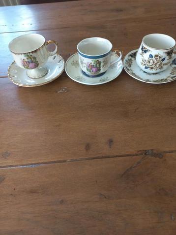 Vintage Kop en Schotels - Set van 3 beschikbaar voor biedingen