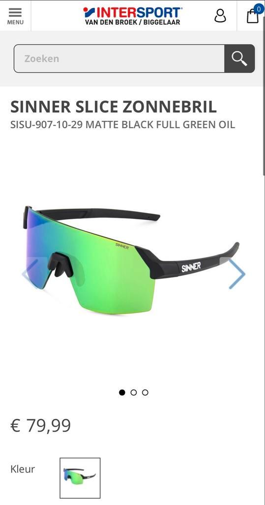 Sinner Skibril - NIEUW!, Sieraden, Tassen en Uiterlijk, Zonnebrillen en Brillen | Dames, Gebruikt, Bril, Overige merken, Zwart