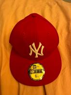 NY 95 Fifty pet size 6 7/8 54,9 cm rood New Erra Cap, Kinderen en Baby's, Kinderkleding | Petten en Hoeden, Ophalen of Verzenden