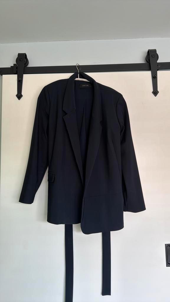 Zomerjas travelstof colbert 42 donkerblauw Nieuw!, Kleding | Dames, Jasjes, Kostuums en Pakken, Nieuw, Jasje, Maat 42/44 (L), Blauw