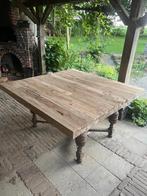 stamtafel, Huis en Inrichting, Tafels | Eettafels, Ophalen, Gebruikt, 100 tot 150 cm, Vintage/ Stoer