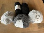 Grijs en zwart garen., Hobby en Vrije tijd, Ophalen of Verzenden, Zo goed als nieuw, Breien of Haken, Wol of Garen