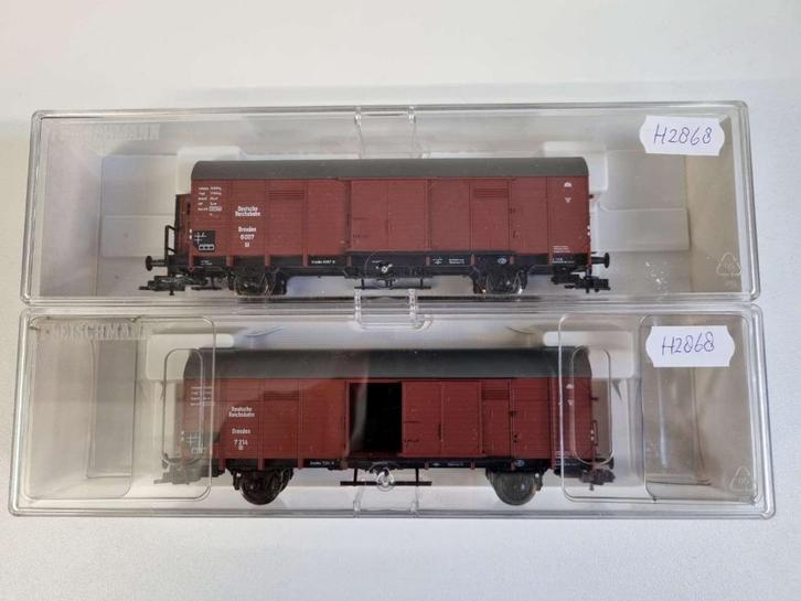 Fleischmann 5308K/5309K - Goederenwagons van de DRG, Hobby en Vrije tijd, Modeltreinen | H0, Zo goed als nieuw, Wagon, Gelijkstroom