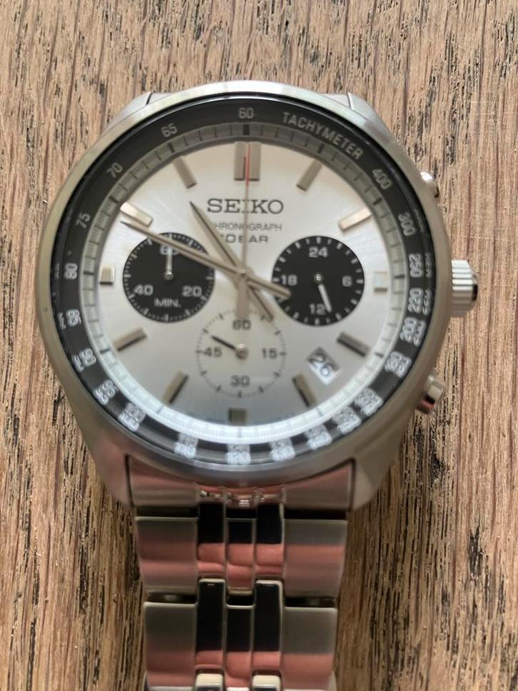 Seiko Quartz Chronograaf SSB425P1 - Herenhorloge, Sieraden, Tassen en Uiterlijk, Horloges | Heren, Zo goed als nieuw, Polshorloge