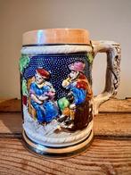 Retro bierpul of stein voor oktoberfest vintage drinkbeker, Verzenden