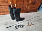 Paardrij laarzen leer maat 10 (44.5), Ophalen, Dressuur, Schoeisel