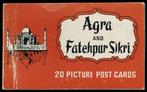 India : Agra and Fatehpur Sikri - oud mapje met 20 kaarten, Verzamelen, Ansichtkaarten | Buitenland, Verzenden, 1940 tot 1960