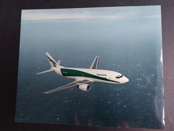 Foto van een Transavia Boeing 737/3YO (F865), Verzamelen, Luchtvaart en Vliegtuigspotten, Gebruikt, Kaart, Foto of Prent, Ophalen of Verzenden