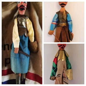 Diverse oude Ottomaanse pop Arabische krijger oosters poppen beschikbaar voor biedingen