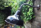 * Grote zwarte emaille buitenlamp* Vintage Stallamp, Antiek en Kunst, Ophalen