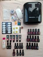 Gellak set met lamp, lakjes en decoratie, Ophalen of Verzenden, Zo goed als nieuw, Overige kleuren, Handen en Nagels