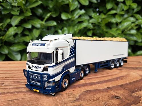 WSI Scania R Normal van Pomper Grondverzet, Hobby en Vrije tijd, Modelauto's | 1:50, Nieuw, Bus of Vrachtwagen, Wsi, Ophalen of Verzenden