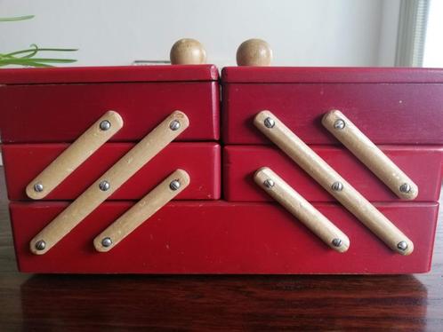 Houten naaidoos, Antiek en Kunst, Curiosa en Brocante, Ophalen of Verzenden