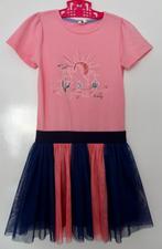 Mooi roze blauw jurkje met tule rok B.Nosy maat 134, B.Nosy, Meisje, Ophalen of Verzenden, Zo goed als nieuw