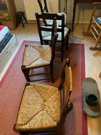 Antieke Spaanse rieten stoelen, ca. 1900, Antiek en Kunst, Antiek | Meubels | Stoelen en Banken, Ophalen