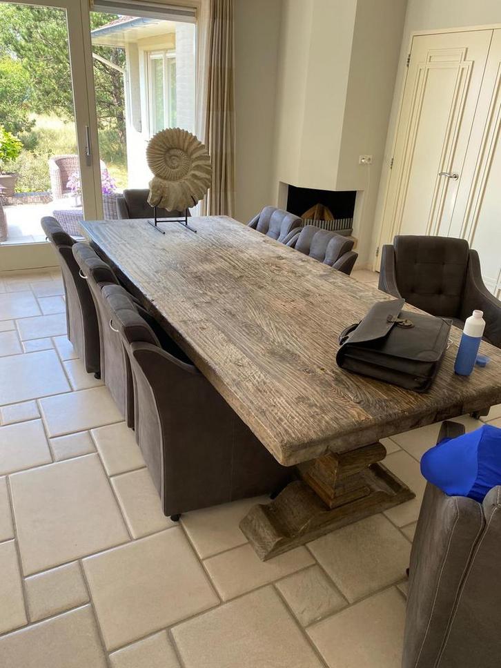 Te koop kloostertafel met stoelen, Antiek en Kunst, Antiek | Meubels | Tafels, Ophalen