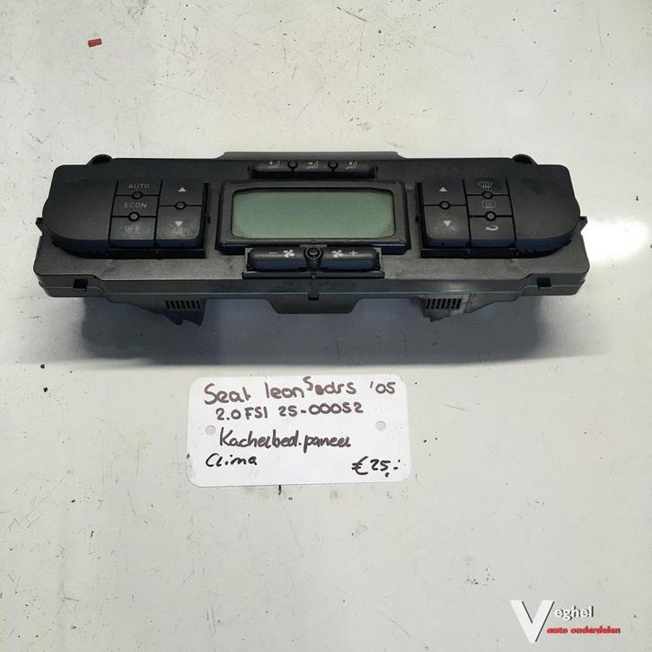 Seat Leon 2.0 fsi 5 drs 2005 2500052  Kachelbedieningspaneel, Auto-onderdelen, Dashboard en Schakelaars, Gebruikt, Ophalen of Verzenden