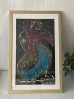 Jan te Wierik abstract Schilderij olieverf ingelijst, Antiek en Kunst, Ophalen