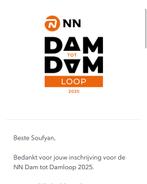 Startbewijs Dam tot Damploop 10 engelse mijl, Ophalen of Verzenden, Nieuw, Overige typen, Overige merken
