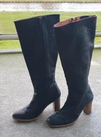 Fred de la Bretoniere zwarte leren laarzen leer maat 39, Hoge laarzen, Fred de la Bretoniere, Zwart, Ophalen of Verzenden