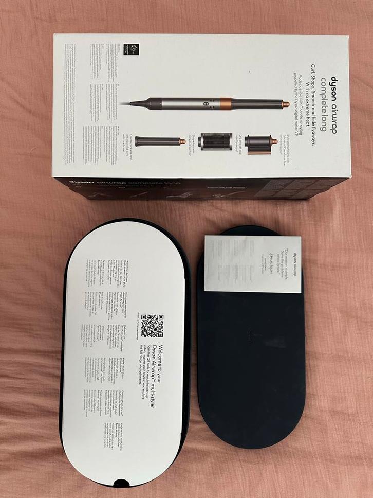 Dyson Airwrap Complete Long - Haarstyling Set Nikkel, Sieraden, Tassen en Uiterlijk, Uiterlijk | Haarverzorging, Zo goed als nieuw