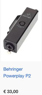 Behringer Powerplay P2 In-Ear Monitor Versterker, Ophalen of Verzenden, Nieuw, Overige typen