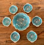Hertel Jacob Bavaria Porselein hemelblauw borrelhap set, Antiek en Kunst, Antiek | Servies compleet, Ophalen of Verzenden
