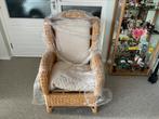 Rieten tuinstoel, Tuin en Terras, Tuinstoelen, Ophalen, Zo goed als nieuw