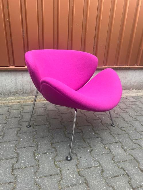 Artifort Orange Slice F437 Pierre Paulin, Huis en Inrichting, Fauteuils, Zo goed als nieuw, Hout, Kunststof, Metaal, Stof, Overige materialen