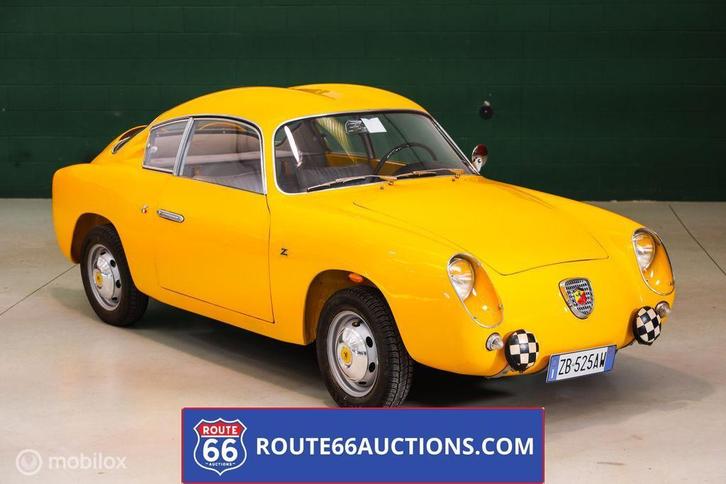 Fiat-Abarth 750 Zagato | 1958 | Route 66 Auctions, Auto's, Oldtimers, Bedrijf, Te koop, Abarth, Benzine, Overige carrosserieën