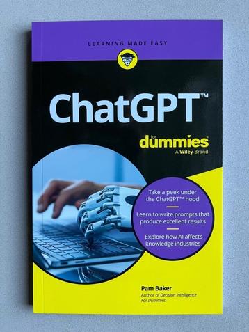 ChatGPT For Dummies Paperback Pam Baker NIEUW beschikbaar voor biedingen