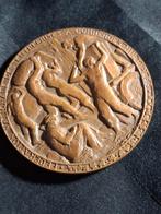 Bronzen penning paul landowski., Ophalen of Verzenden, Brons, Buitenland