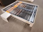 Auping Auronde Wit + 2 Elektrische Lattenbodems, Ophalen, Gebruikt, Tweepersoons, 180 cm