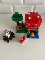 Lego Minecraft 21179 ‘the mushroomhouse’, Ophalen of Verzenden, Zo goed als nieuw, Complete set, Lego