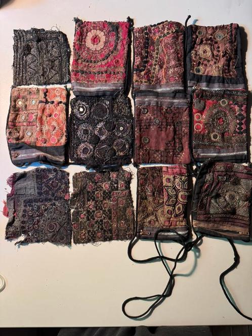 Boho vintage India geborduurde spiegel, Antiek en Kunst, Antiek | Kleding en Accessoires, Ophalen