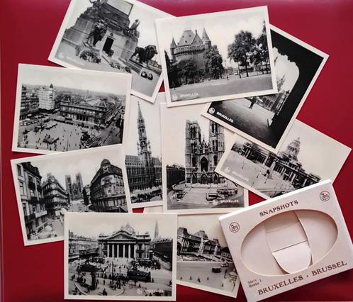 Mapje 10 oude foto snapshots BRUXELLES-BRUSSEL Serie 1 NELS, Verzamelen, Foto's en Prenten, Zo goed als nieuw, Foto, Buitenland